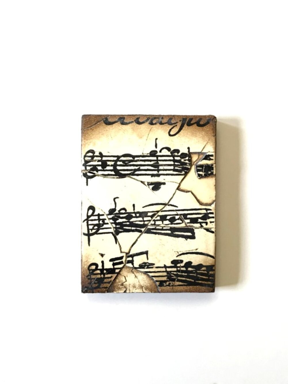 Sid Dickens T-10 Musical Memory Block Tile Retired Collection Music Notes Rare